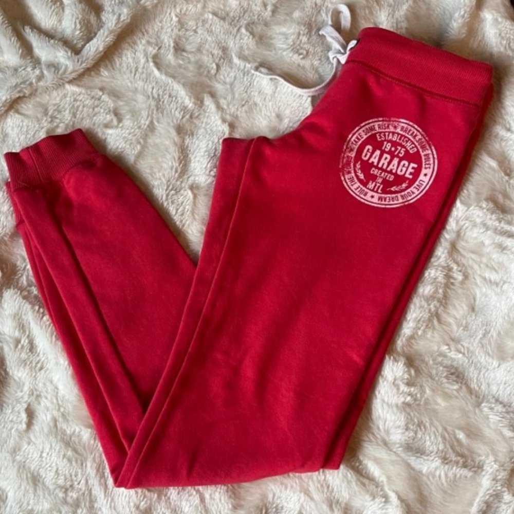 Garage Coral Joggers Ladies Juniors XS Cotton Blend Casual Lounge Pants